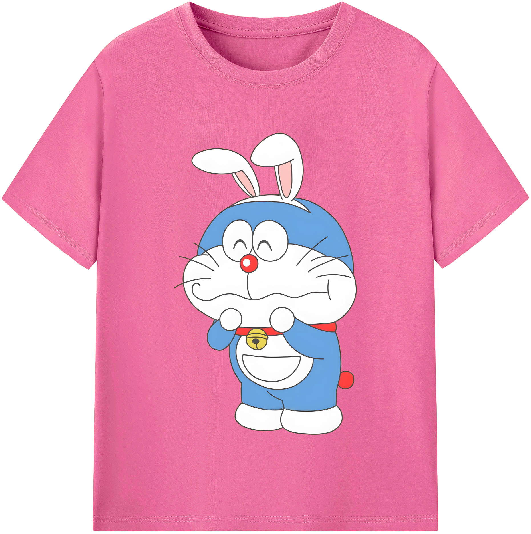 （画像用） ドラえもん Doraemon レディースカジュアルプリントTシャツ（綿100％）